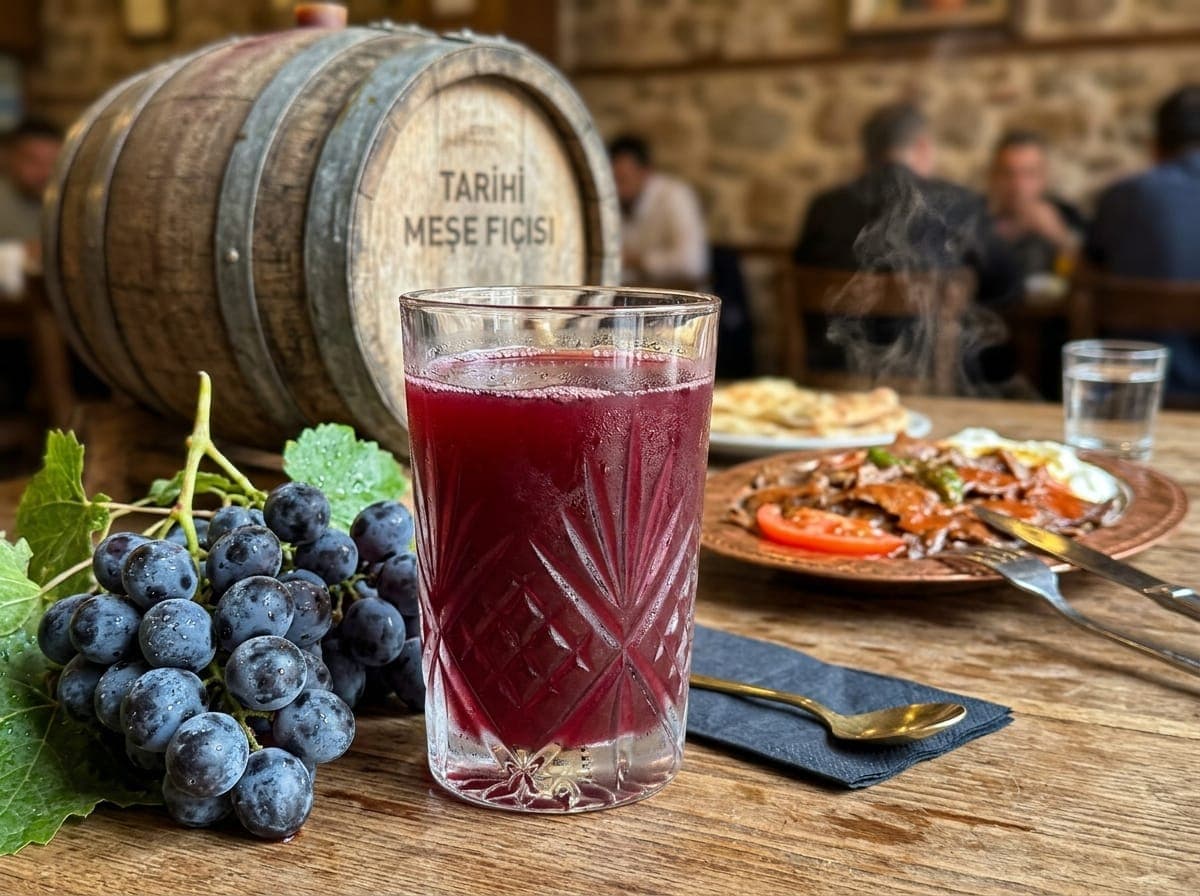 Tarihi Bursa Meşe Fıçısı Üzüm Şırası