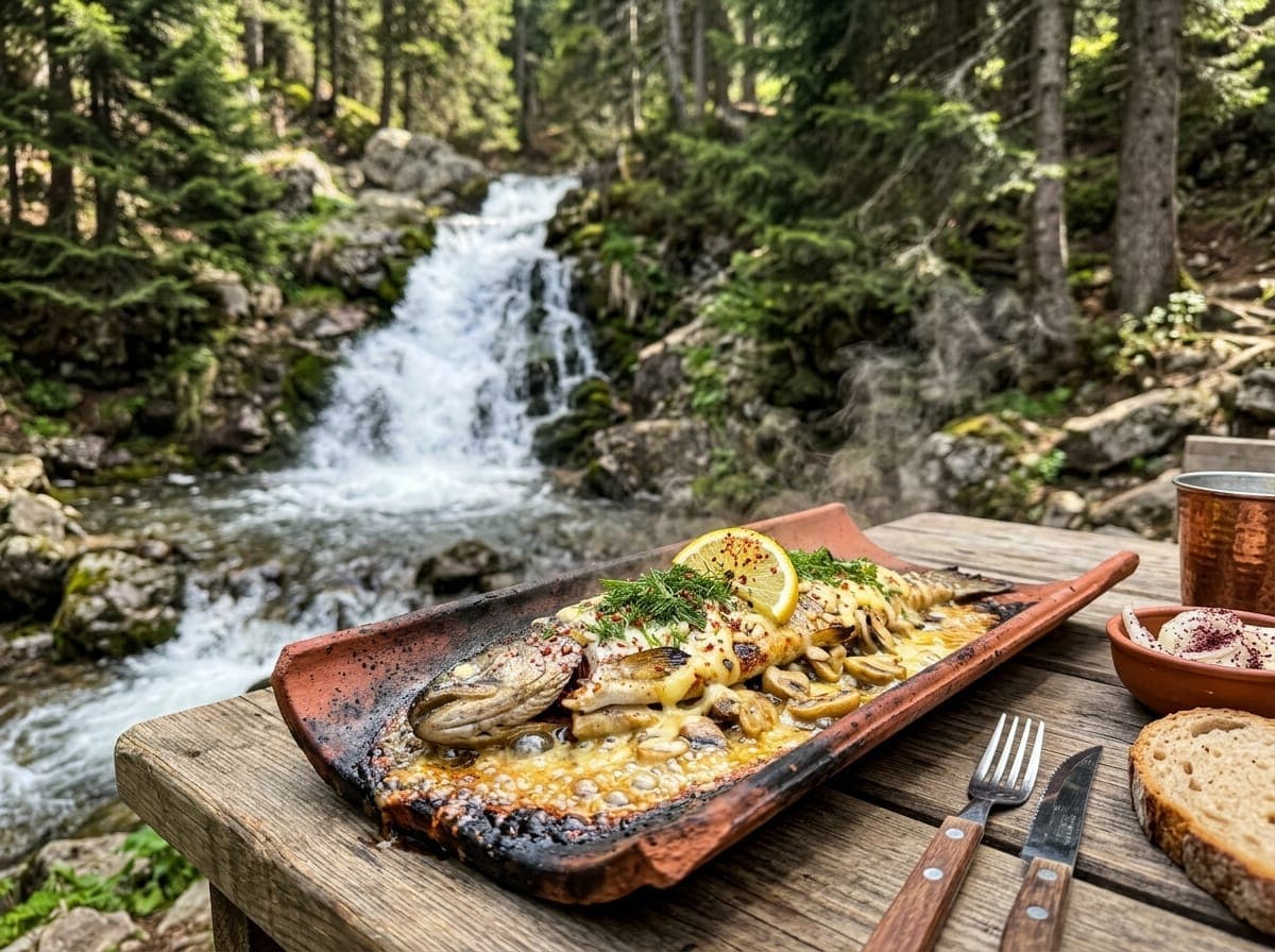 Uludağ Dağ Alabalığı (Kiremitte Tereyağlı)